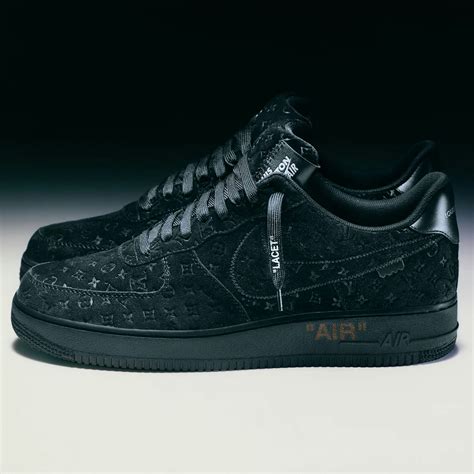 lv black air force 1|black louis vuitton af1.